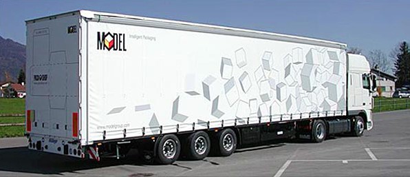 Beck Transport AG transporiert Güter für die Model AG, Weinfelden